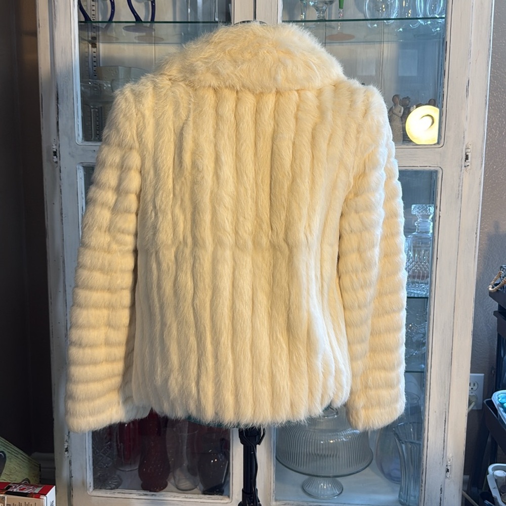 80s Vintage Rabbit Fur Jacket - Picture 2 of 7